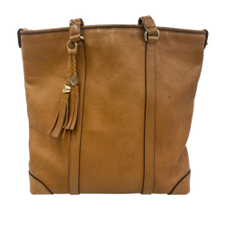 Tote, piel, Marron, Borlas, 3, 257031