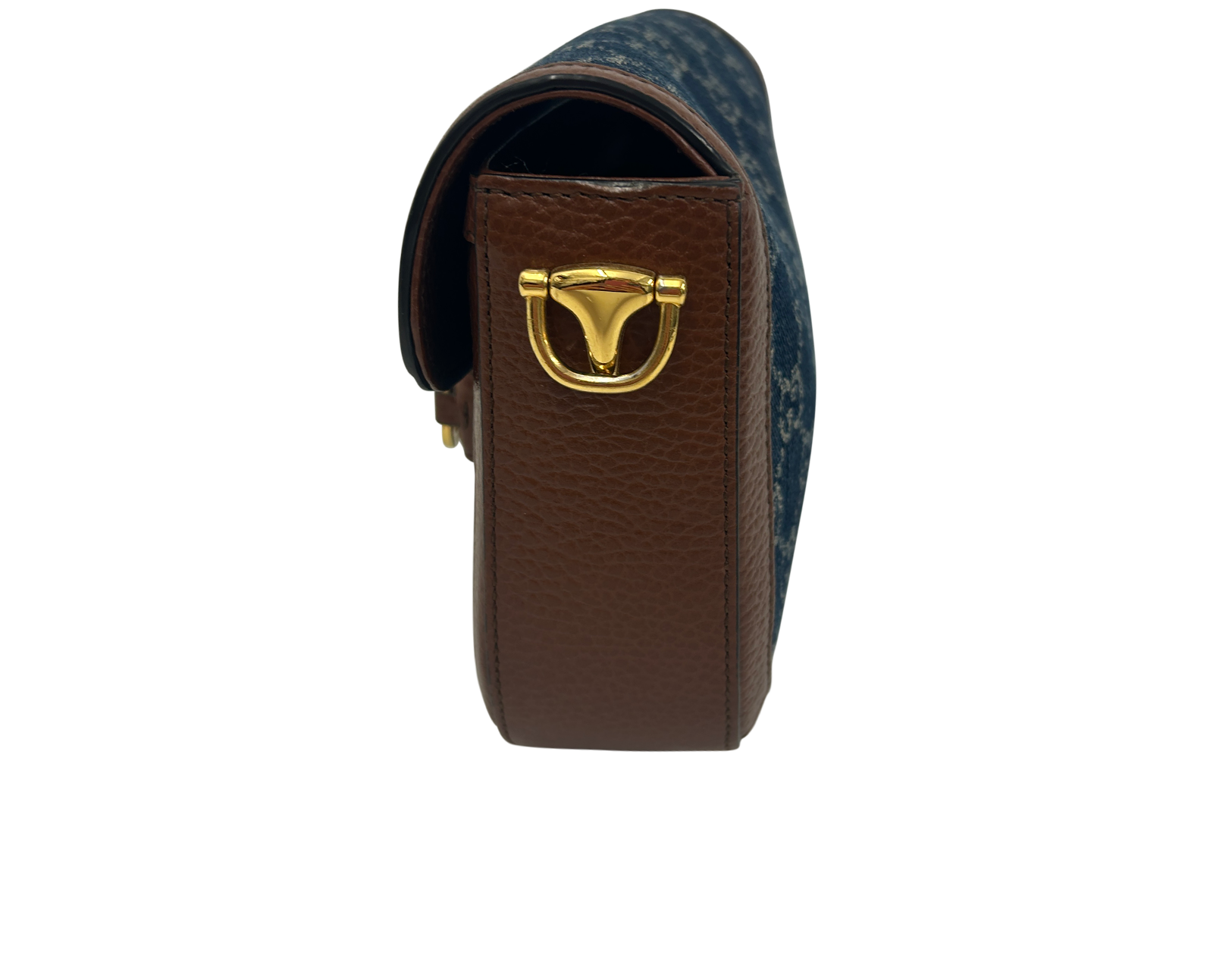 Web Horsebit, 960&euro;, Bolso, Azul/Marrón, Animal - Piel/Textil - Denim, Vista inferior