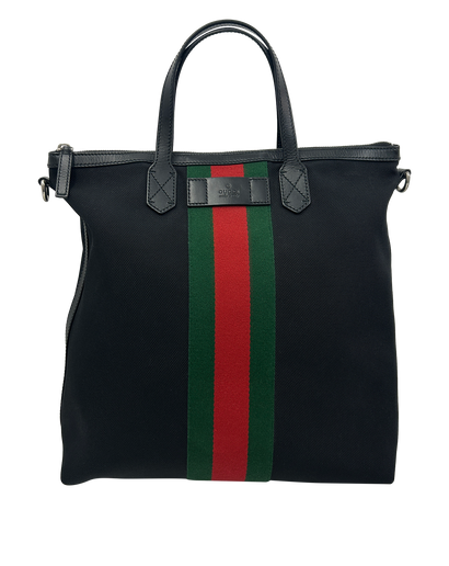 Ophidia Tote con Correa, 710&euro;, Bolso, Negro/Rojo/Verde, Animal - Piel/Tejido - General, Vista frontal