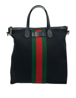 Ophidia Tote con Correa,Nylon,Negro/Nastro,619751,3*