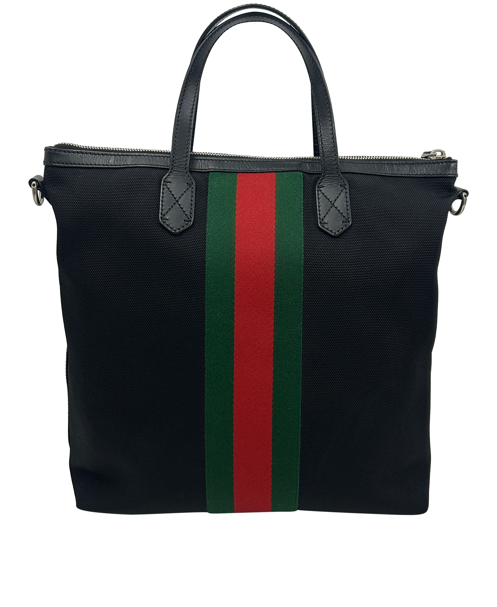 Ophidia Tote con Correa, 710&euro;, Bolso, Negro/Rojo/Verde, Animal - Piel/Tejido - General, Vista trasera