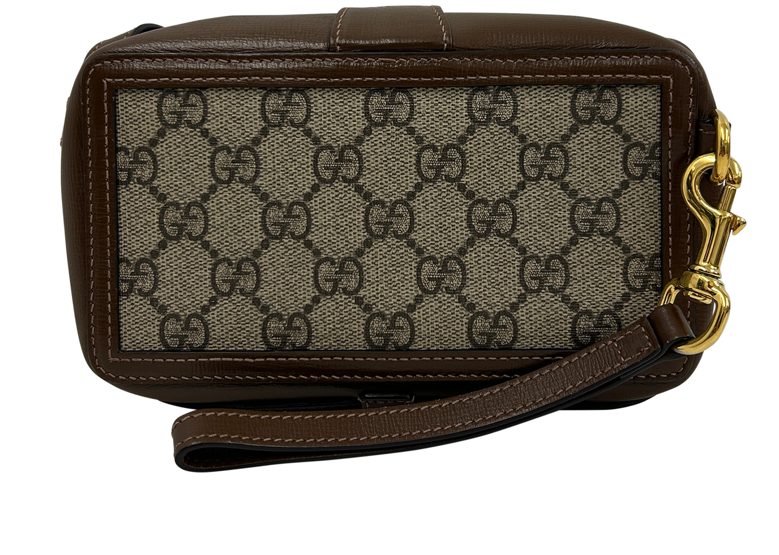 Mini Crossbody, 690&euro;, Bolso, Marrón, Canvas - General/Planta - Lino, Vista trasera