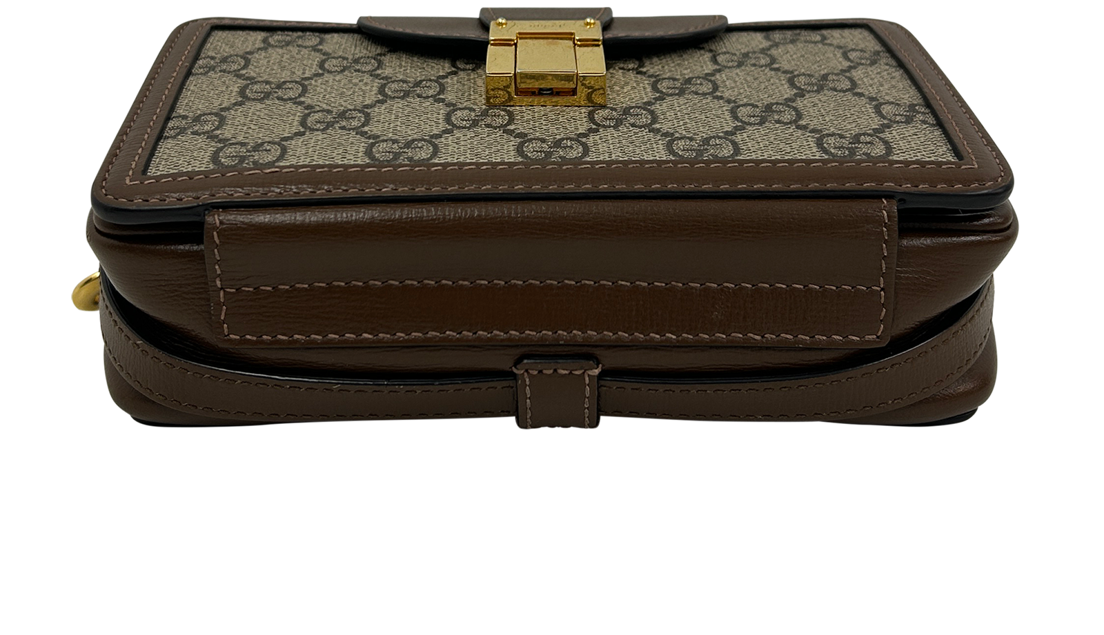 Mini Crossbody, 690&euro;, Bolso, Marrón, Canvas - General/Planta - Lino, Vista superior