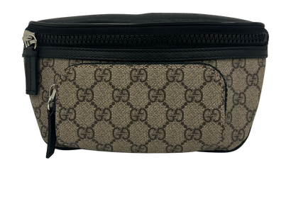 Riñonera Supreme, 650&euro;, Bolso, Gris/Negro, Canvas - General, Vista frontal