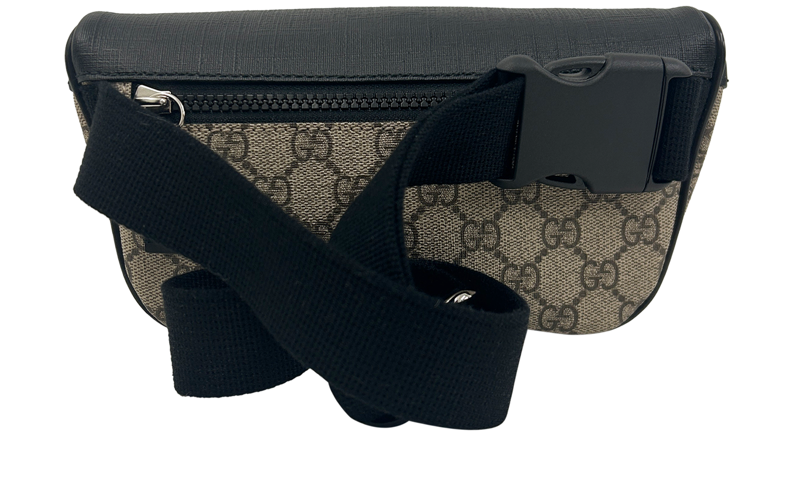 Riñonera Supreme, 650&euro;, Bolso, Gris/Negro, Canvas - General, Vista trasera