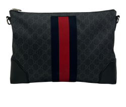 Crossbody Ophidia, Canvas, GG, Lona, Gris,474139,2*