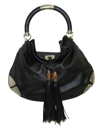 Indy Hobo, 420&euro;, Bolso, Negro, Animal - Piel, Vista frontal