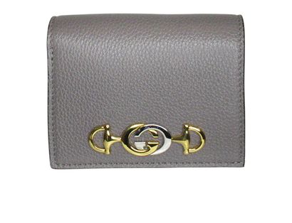 Cartera con Cadena, 250€, Bolso, Gris, Animal - Piel, Vista frontal