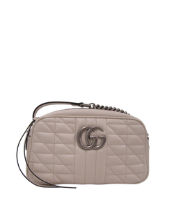 Marmont Al Hombro, GG, Piel, Blanco, 3, DB, 447632