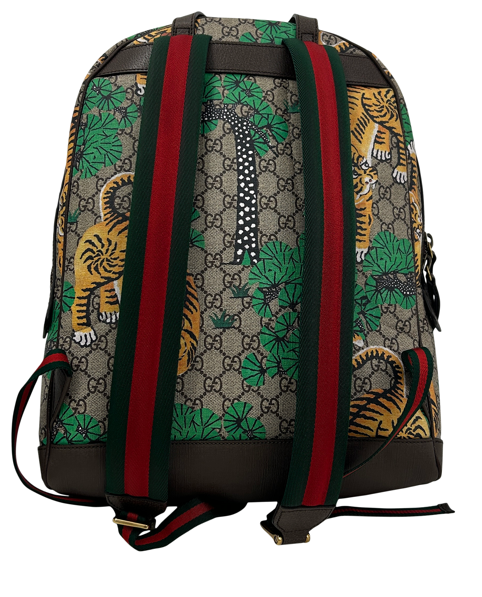 Mochila, 690&euro;, Bolso, Amarillo/Beige/Verde, Lona - General, Vista trasera