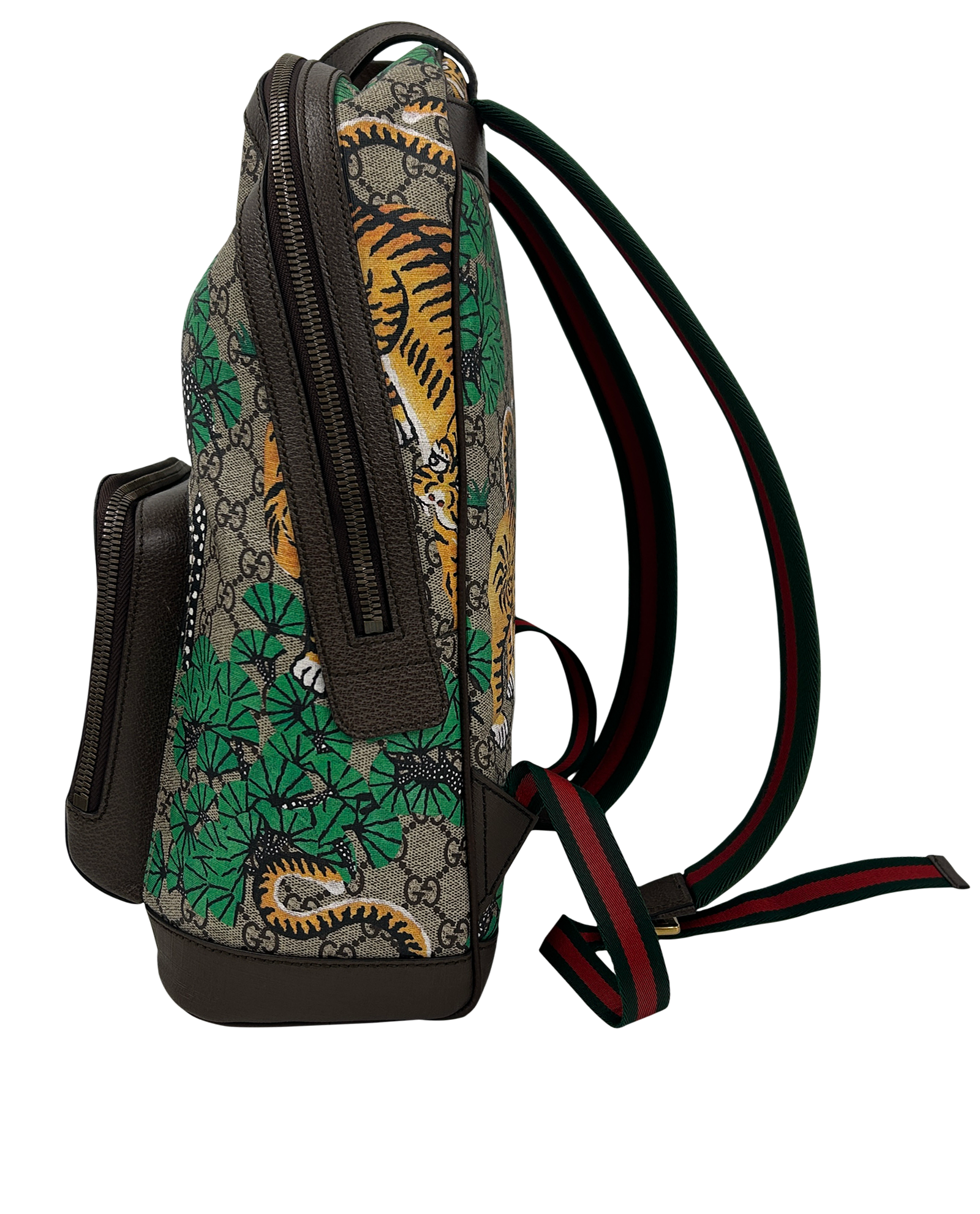 Mochila, 690&euro;, Bolso, Amarillo/Beige/Verde, Lona - General, Vista inferior