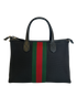 Web Tote Correa, 590&euro;, Bolso, Negro/Rojo/Verde, Lona - General, Vista trasera