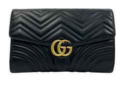 Marmont Clutch, Piel, Negro,498079