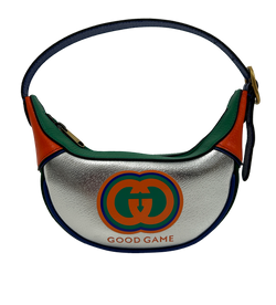 Half Moon, Piel, Plata/Verde/Azul,4, DB,sTRAP, bOX