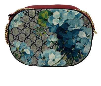 Bandolera GG Floral, 780&euro;, Bolso, Azul/Rojo, Canvas - General, Vista frontal