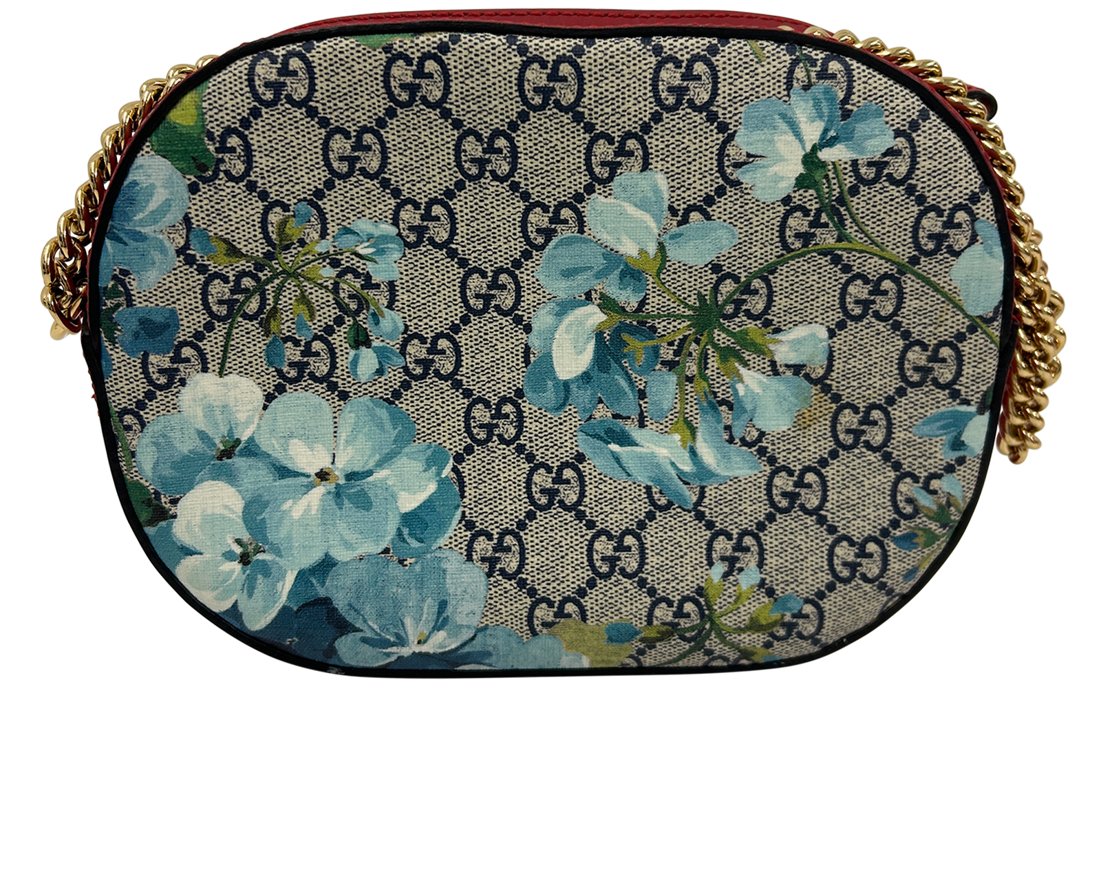 Bandolera GG Floral, 780&euro;, Bolso, Azul/Rojo, Canvas - General, Vista trasera