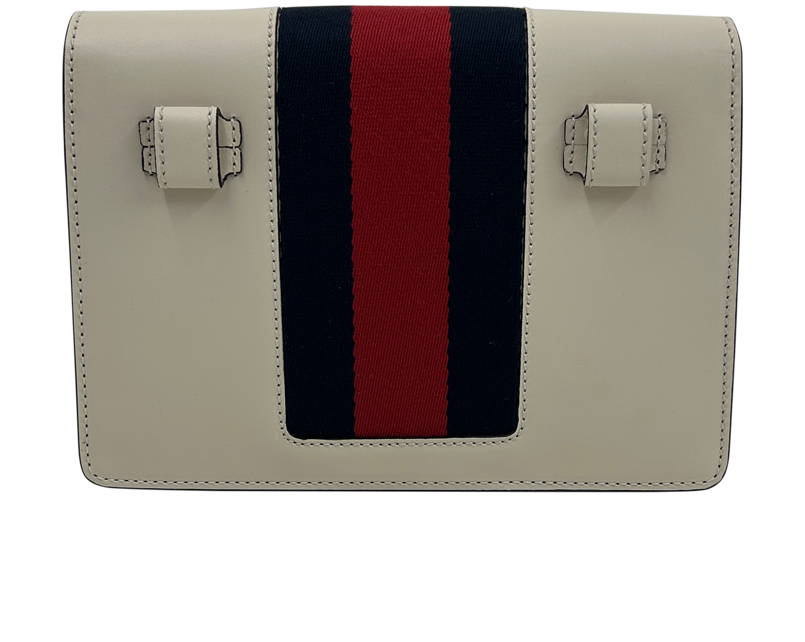 Riñonera Nastro, 990&euro;, Bolso, Azul/Blanco/Rojo, Animal - Piel, Vista trasera