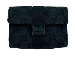 Monedero Neceser, Canvas, GG, Negro, 2, 0391055