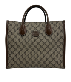 Tote GG,Lona, Gris, 659983,3*