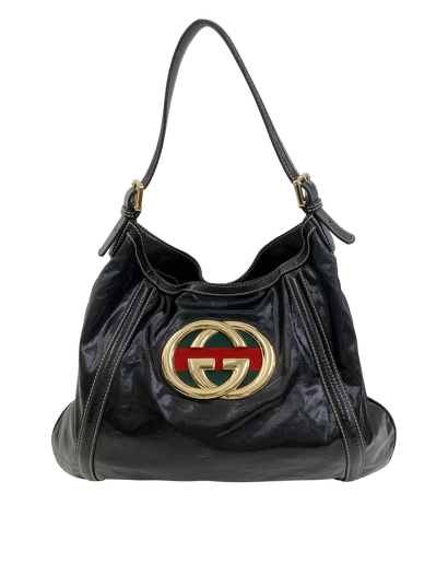 Tote Charol, 490&euro;, Bolso, Negro, Cuero - Charol, Vista frontal