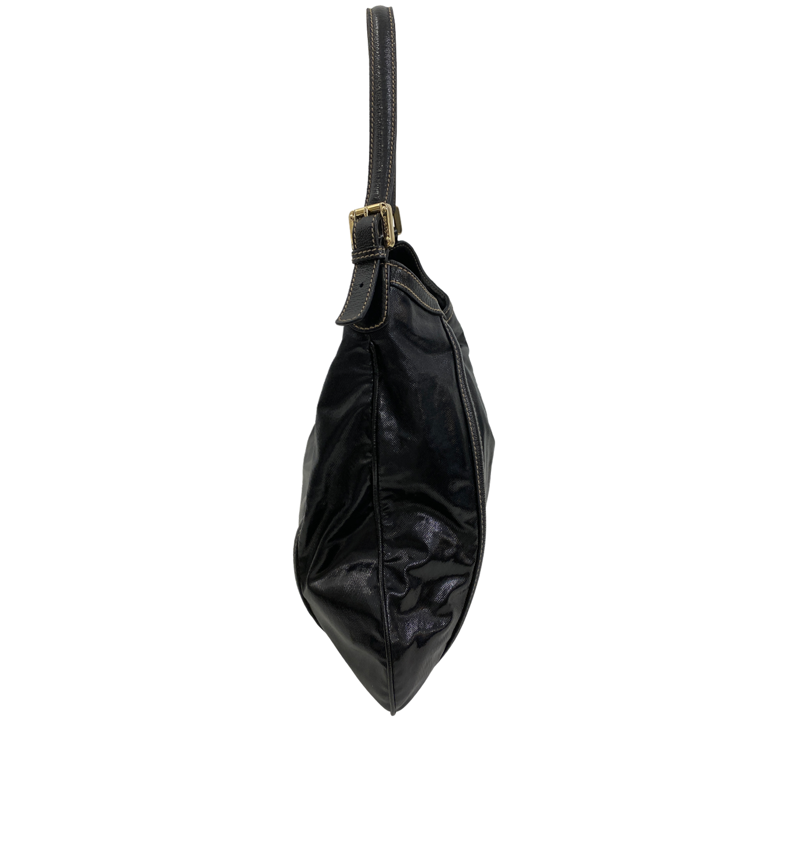 Tote Charol, 490&euro;, Bolso, Negro, Cuero - Charol, Vista inferior