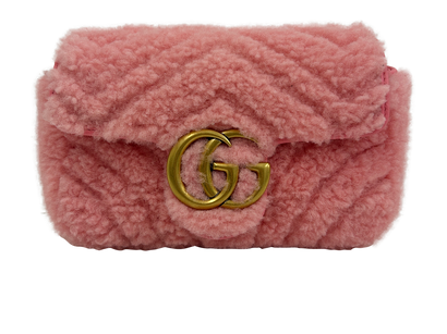 Marmont, 690&euro;, Bolso, Rosa, Animal - Piel/Lana - General, Vista frontal