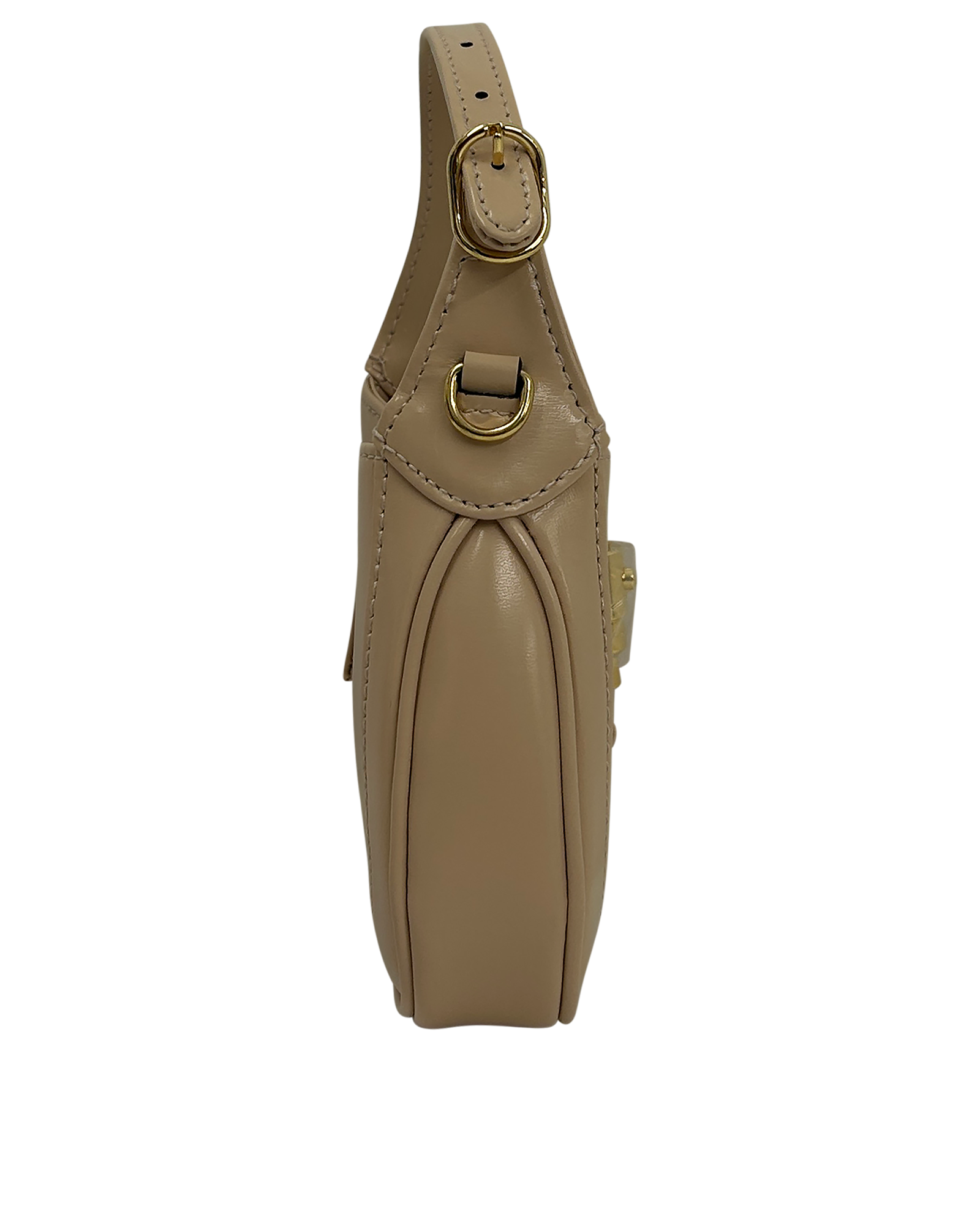 Jackie Nano, 1.100&euro;, Bolso, Beige, Animal - Piel, Vista lateral