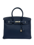 Birkin 35, 16.900&euro;, Bolso, Azul, Animal - Piel, Vista frontal