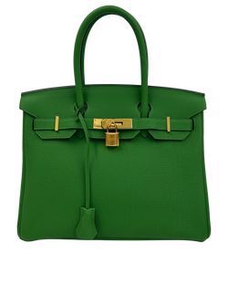 Birkin 30,Vert Yucca,Togo/Paladio,DB,Bx,Keys, Lock,WPY,2024