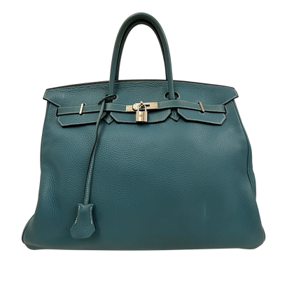 Birkin 40, 7.900&euro;, Bolso, Azul, Animal - Piel, Vista frontal