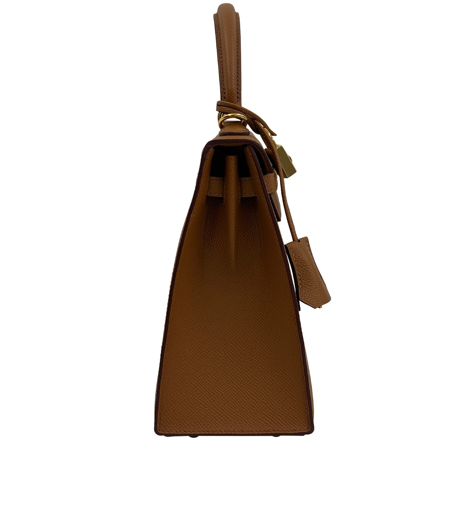 Kelly 25, 22.000&euro;, Bolso, Marrón, Animal - Piel, Vista lateral