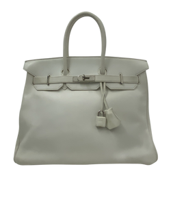 Birkin 35 (2007), square, piel, blanco, lock, keys, db