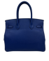 Birkin 28 Iniciales, 9.000&euro;, Bolso, Azul, Animal - Piel, Vista trasera