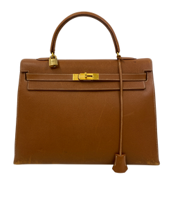 Kelly 35,Vintage,Marron/Camel,Circle,Lock,Key,DB,2