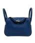 Hermes Mini Lindy  Swift Leather, 7.000&euro;, Bolso, Azul, Animal - Piel, Vista frontal