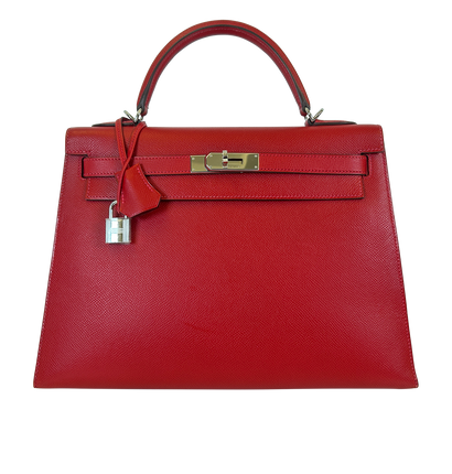 Kelly 32, 12.000&euro;, Bolso, Rojo, Animal - Piel, Vista frontal
