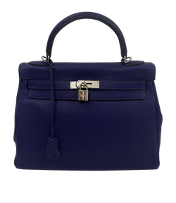 Kelly 32, Togo Iris, DB,Box, Strap, Key, Lock, Square N,2010,3*