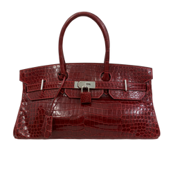 Birkin JPG,Iniciales,Croc,Rojo,Square J(2006),3