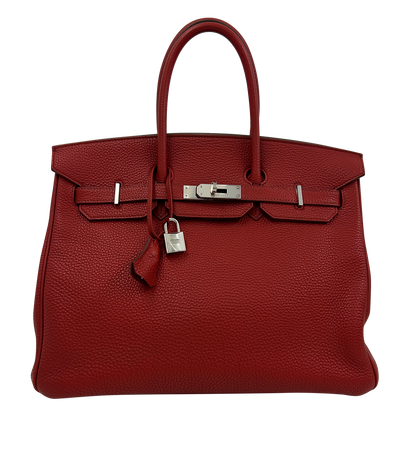Birkin 35, 13.990&euro;, Bolso, Rojo, Animal - Piel, Vista frontal