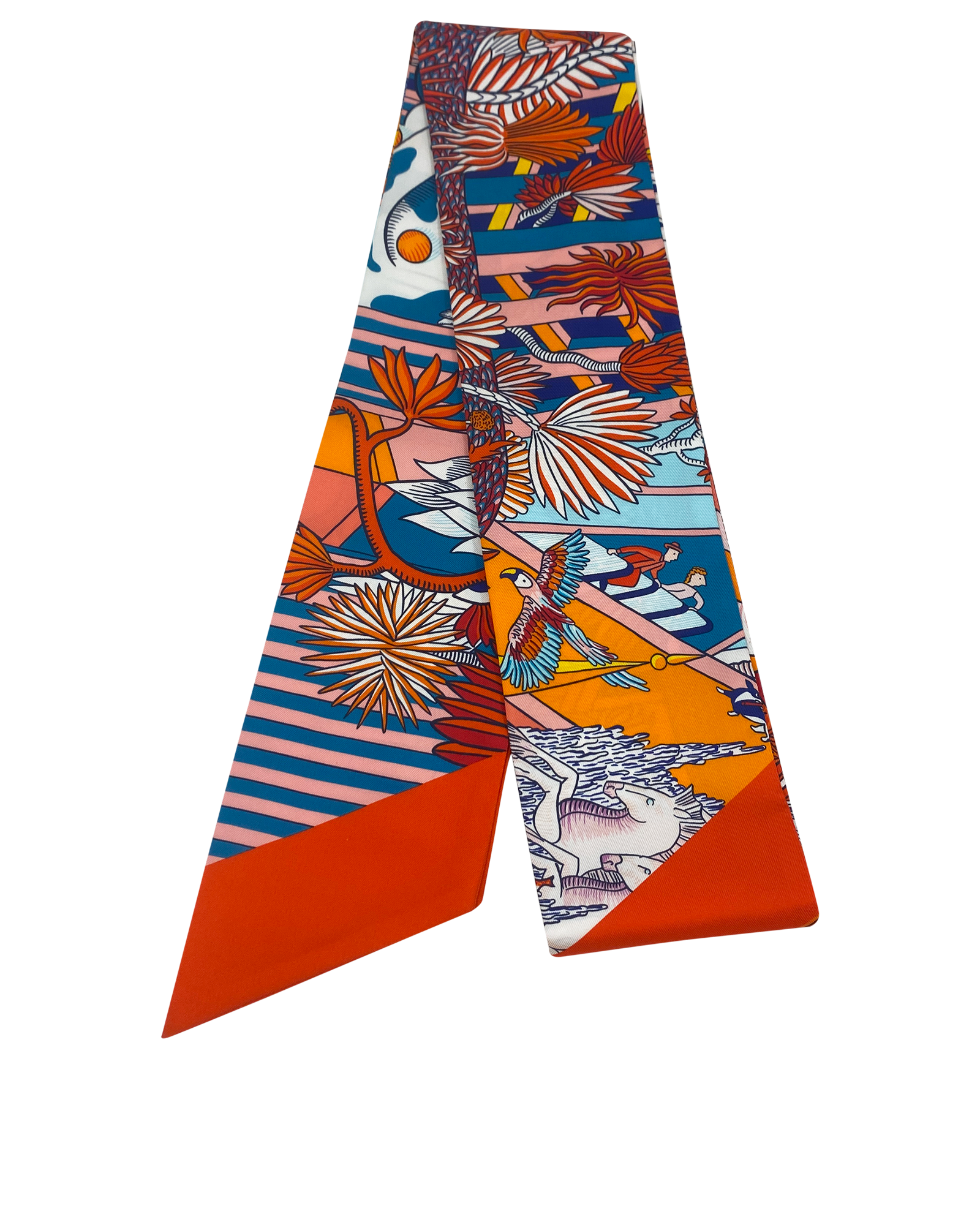 Hermes Twilly, 220&euro;, Accesorios, Naranja, Seda - Satén, Otros tipos de vista