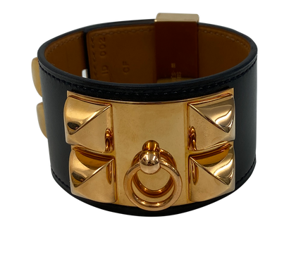 Hermes Bra Collier de Chien, 720&euro;, Accesorios, Negro, Animal - Piel, Vista frontal