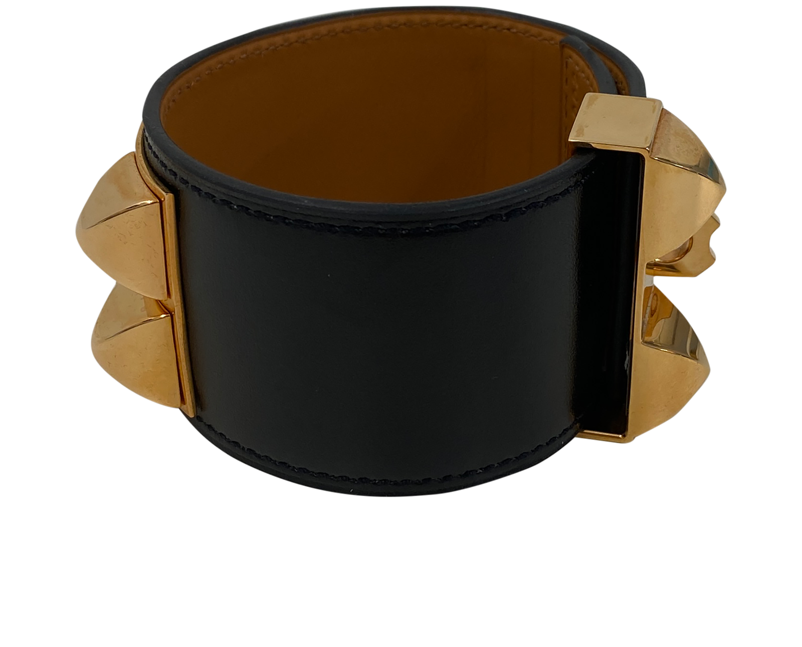 Hermes Bra Collier de Chien, 720&euro;, Accesorios, Negro, Animal - Piel, Vista inferior