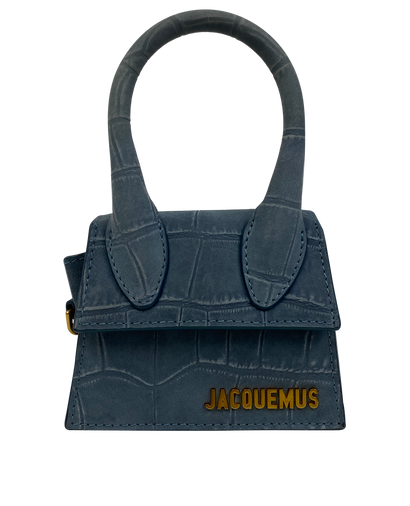 Le Chiquito Mini, 190€, Bolso, Azul, Animal - Piel, Vista frontal