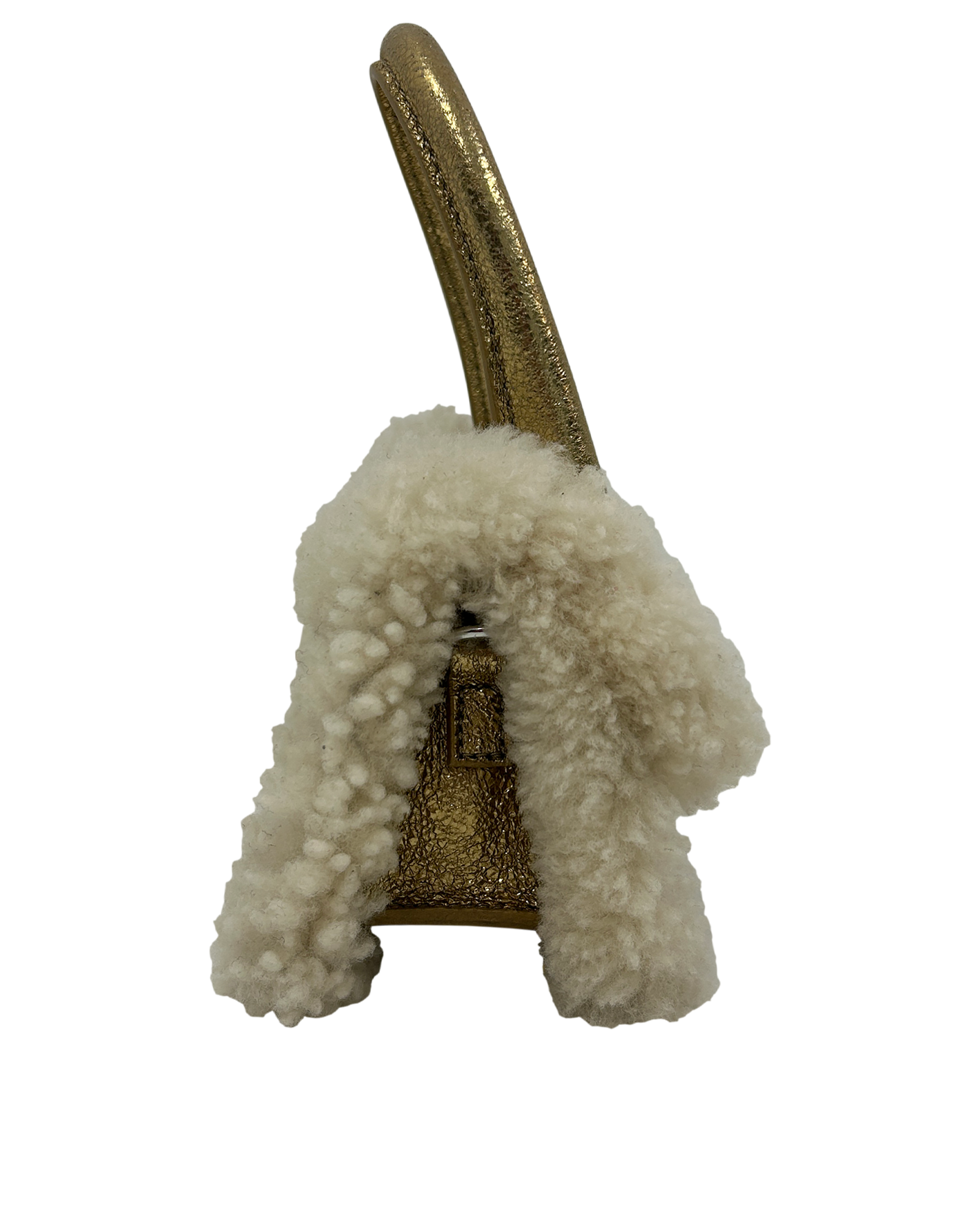 Le Chiquito Deux, 320&euro;, Bolso, Oro, Animal - Piel, Vista lateral