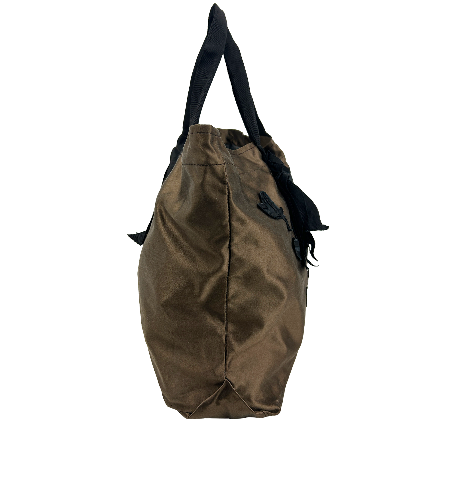 Tote, 120&euro;, Bolso, Marrón, Seda - Satén, Vista lateral
