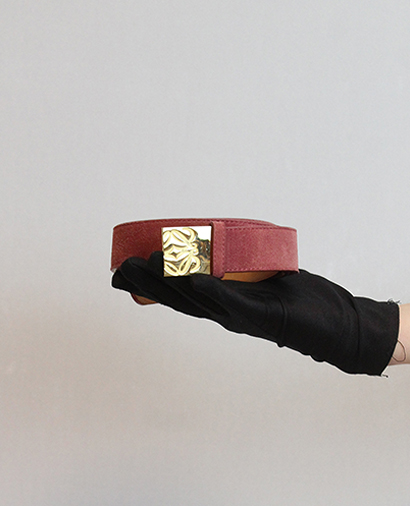 Loewe Cinturón, 50&euro;, Rosa, Cuero - Ante, Vista frontal
