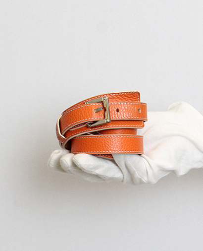 Loewe Cinturon, 55€, Naranja, Animal - Piel, Vista frontal
