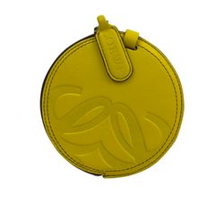 Loewe Monedero Redondo, Piel, Amarillo, 3, 100712