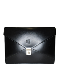 Document holder, Envelope, Vintage, Leather, Black, 2