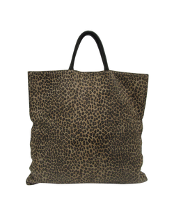 Tote Vintage Leopardo, Piel, Negro, L27, 3